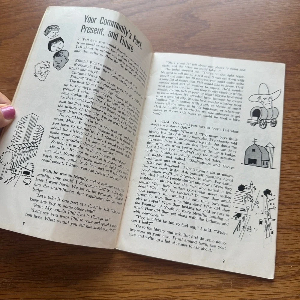 Vintage 1973 Boy Scouts of America Citizenship in the Community Merit Badge Book